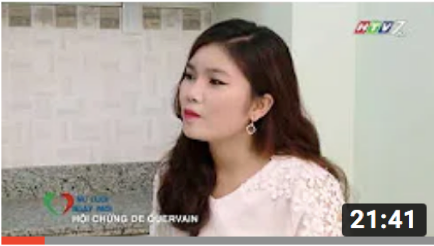 Viêm gân ngón cái bàn tay