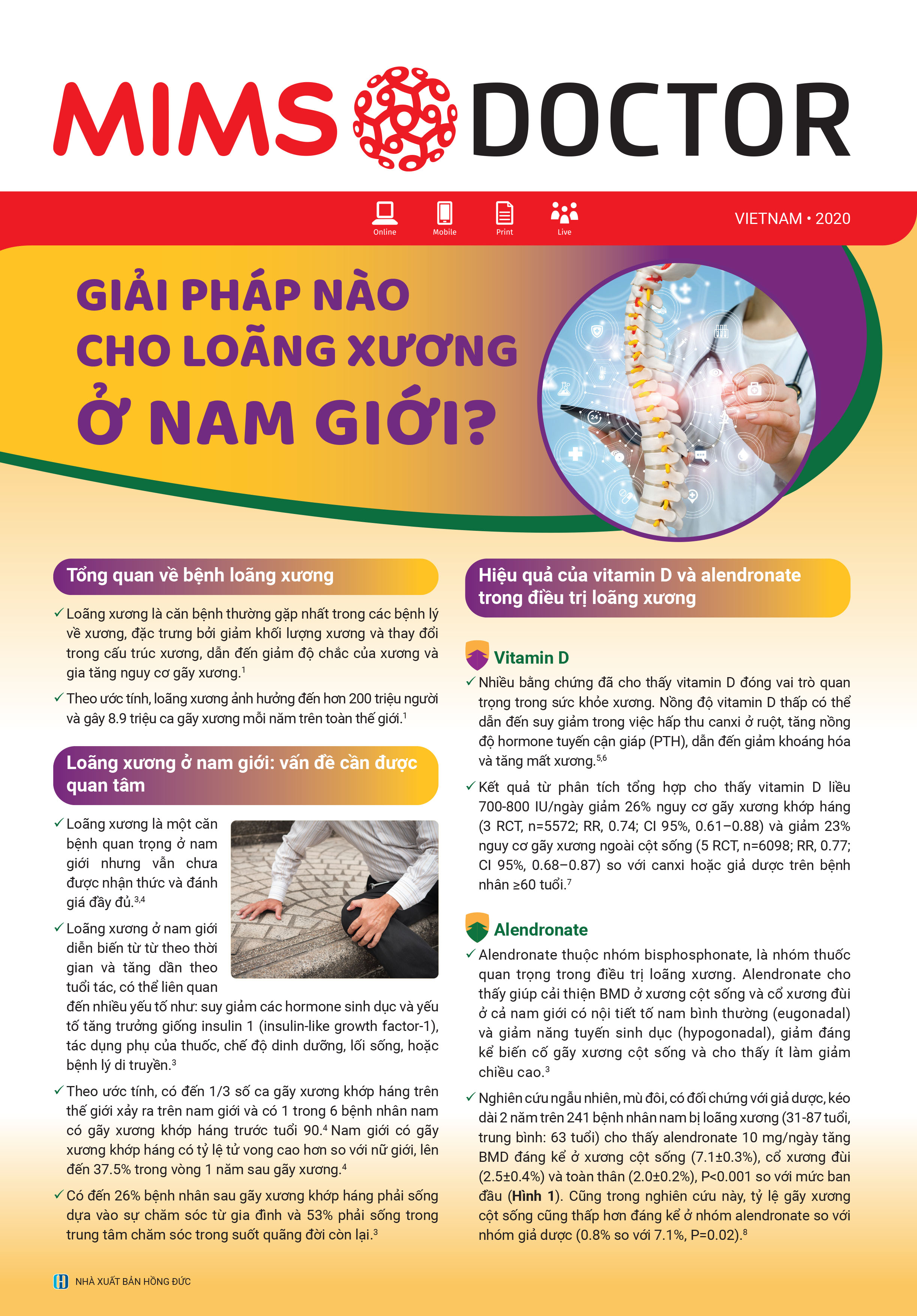 GIẢI PHÁP NÀO CHO LOÃNG XƯƠNG Ở NAM GIỚI